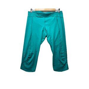 Arc'teryx Women's Turquoise Cita 3/4 Capri Leggings Sz L Performance Lightweight